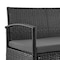 Manhattan Comfort Noli  Steel Rattan 4-Piece Patio Conversation Set with Cushions in Grey OD-CV007-GY - alternate 7